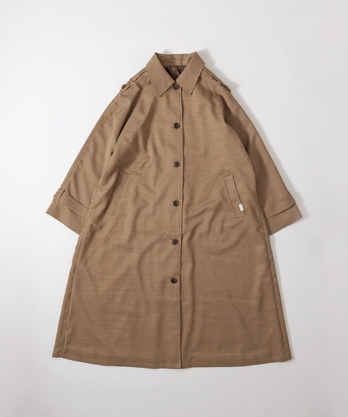 MUHET（ミュエータ）の「ステンカラーコート（ステンカラーコート・レディース・ブラック/ベージュ/ライトグリーン/ライトブラウン・SMALL/MEDIUM/LARGE）」の11枚目の写真