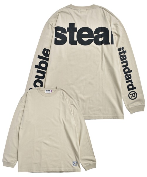 DOUBLE STEAL(ダブルスティール)の「3 Back Print Tee(Tシャツ/カットソー・メンズ・ベージュ/ブラック/ホワイト/グレー・X-LARGE/LARGE/MEDIUM)」の4枚目の写真