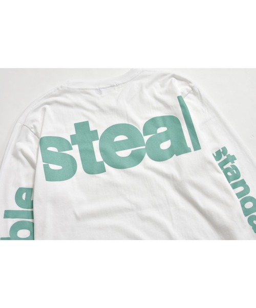 DOUBLE STEAL(ダブルスティール)の「3 Back Print Tee(Tシャツ/カットソー・メンズ・ベージュ/ブラック/ホワイト/グレー・X-LARGE/LARGE/MEDIUM)」の2枚目の写真