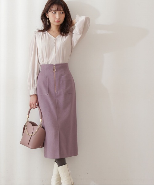 PROPORTION BODY DRESSING(プロポーションボディドレッシング)の「スキッパーブラウス / 1211210003(シャツ/ブラウス・レディース・ホワイト系その他/ピンク/グレー・SMALL/MEDIUM)」の16枚目の写真
