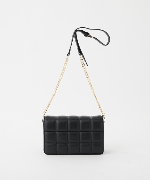 COLONY 2139（コロニートゥーワンスリーナイン）の「キルトチェーンショルダーバッグ（ショルダーバッグ・レディース・アイボリー/ブラック・FREE）」の7枚目の写真