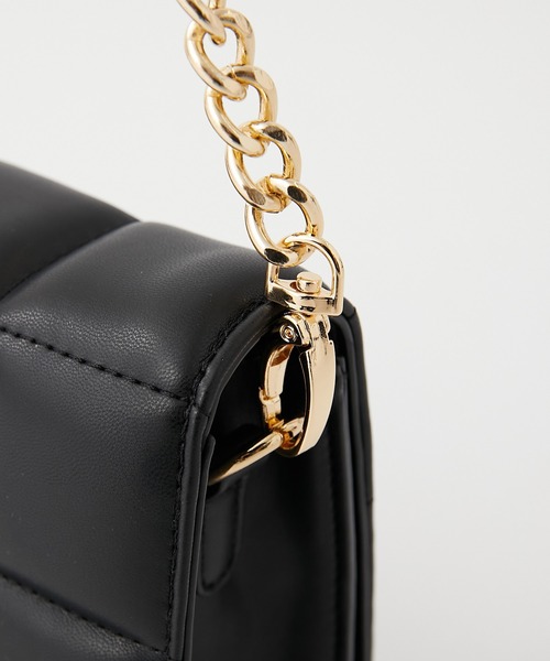 COLONY 2139（コロニートゥーワンスリーナイン）の「キルトチェーンショルダーバッグ（ショルダーバッグ・レディース・アイボリー/ブラック・FREE）」の3枚目の写真