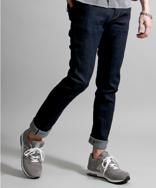WEGO（ウィゴー）の「WEGO/ライクラストレッチデニムパンツ（デニムパンツ・メンズ・インディゴブルー/ダークインディゴブルー/ライトインディゴブルー・SMALL/LARGE/MEDIUM）」の2枚目の写真
