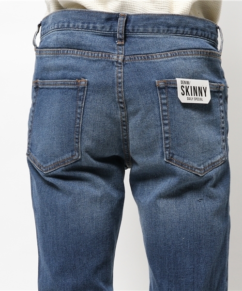 WEGO（ウィゴー）の「WEGO/ライクラストレッチデニムパンツ（デニムパンツ・メンズ・インディゴブルー/ダークインディゴブルー/ライトインディゴブルー・SMALL/LARGE/MEDIUM）」の12枚目の写真