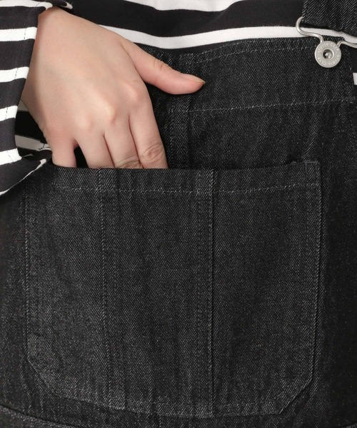 studio CLIP(スタディオクリップ)の「デニムサロペット(サロペット/オーバーオール・レディース・ブラック/インディゴブルー・MEDIUM/LARGE)」の17枚目の写真