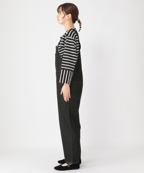 studio CLIP(スタディオクリップ)の「デニムサロペット(サロペット/オーバーオール・レディース・ブラック/インディゴブルー・MEDIUM/LARGE)」の7枚目の写真