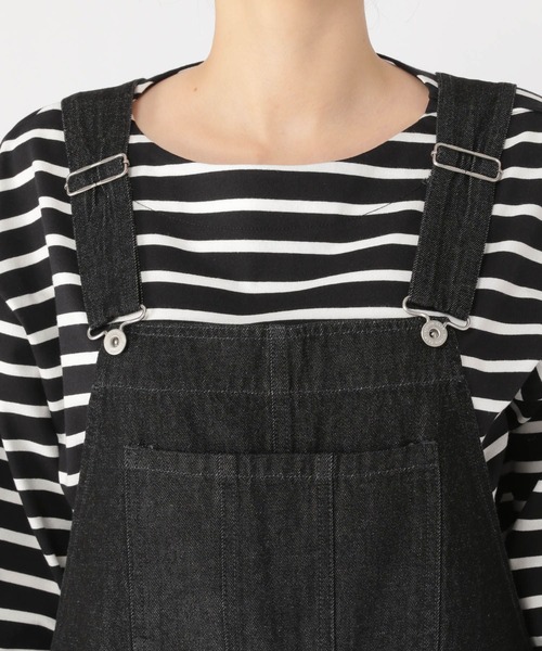 studio CLIP(スタディオクリップ)の「デニムサロペット(サロペット/オーバーオール・レディース・ブラック/インディゴブルー・MEDIUM/LARGE)」の14枚目の写真