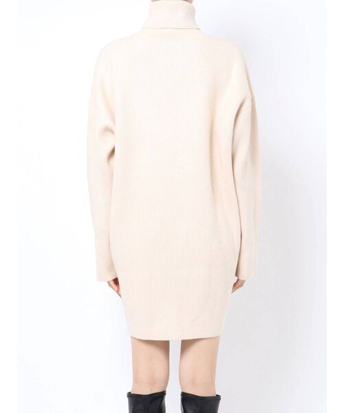 GYDA(ジェイダ)の「タートルネックルーズ ニット ワンピース(ワンピース・レディース・アイボリー/ブラック・FREE)」の22枚目の写真