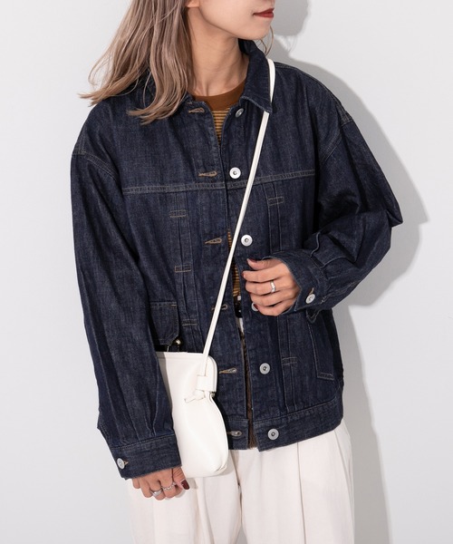 kutir（クティール）の「デニムジャケット（デニムジャケット・レディース・ブラック/インディゴブルー・FREE）」の18枚目の写真