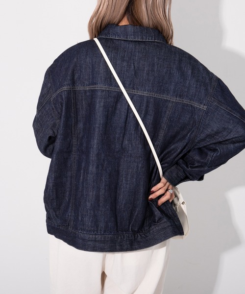 kutir（クティール）の「デニムジャケット（デニムジャケット・レディース・ブラック/インディゴブルー・FREE）」の3枚目の写真
