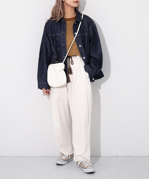 kutir（クティール）の「デニムジャケット（デニムジャケット・レディース・ブラック/インディゴブルー・FREE）」の6枚目の写真