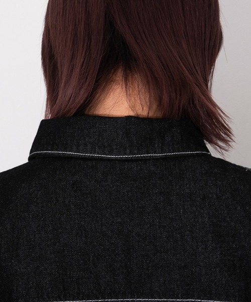 kutir（クティール）の「デニムジャケット（デニムジャケット・レディース・ブラック/インディゴブルー・FREE）」の20枚目の写真