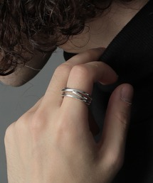 HARE（ハレ）の「【MADE IN JAPAN】シルバークロスリング(HARE)（リング・メンズ）」