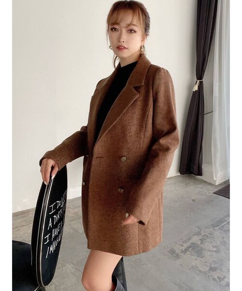 RESEXXY(リゼクシー)の「テーラードミディジャケット(テーラードジャケット・レディース・ブラック/ブルー/ブラウン・FREE)」の21枚目の写真