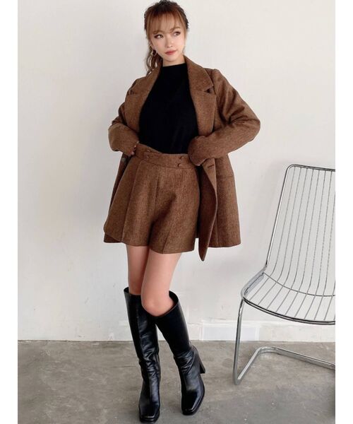 RESEXXY(リゼクシー)の「テーラードミディジャケット(テーラードジャケット・レディース・ブラック/ブルー/ブラウン・FREE)」の9枚目の写真