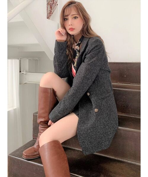 RESEXXY(リゼクシー)の「テーラードミディジャケット(テーラードジャケット・レディース・ブラック/ブルー/ブラウン・FREE)」の22枚目の写真