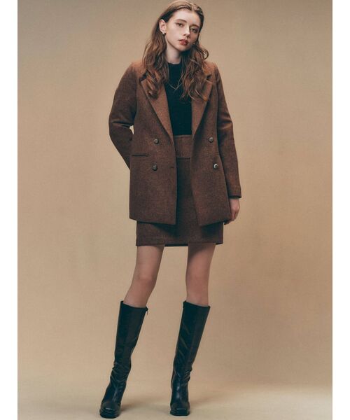 RESEXXY(リゼクシー)の「テーラードミディジャケット(テーラードジャケット・レディース・ブラック/ブルー/ブラウン・FREE)」の13枚目の写真