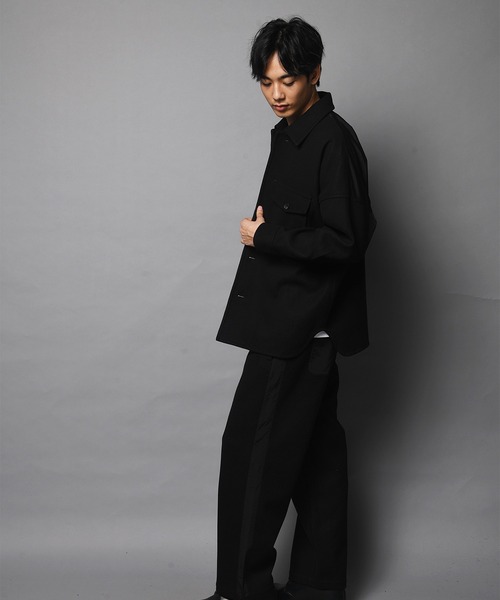 JACKROSE(ジャックローズ)の「JE-フェイクメルトン.ラインパンツ(スラックス・メンズ・ブラック/その他1/チェック・M/L)」の16枚目の写真