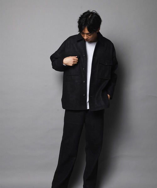 JACKROSE(ジャックローズ)の「JE-フェイクメルトン.ラインパンツ(スラックス・メンズ・ブラック/その他1/チェック・M/L)」の19枚目の写真