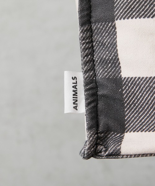 ear PAPILLONNER（イアパピヨネ）の「コットン縦長トートバッグ　ネコ・ウマ（トートバッグ・レディース・ブラック/ベージュ・FREE）」の3枚目の写真