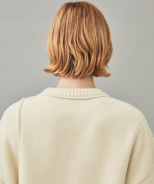 city（シティ）の「インサイドアウトニット/INSIDEOUT KNIT PO（ニット/セーター・メンズ・ホワイト/ブラック・1/2）」の7枚目の写真
