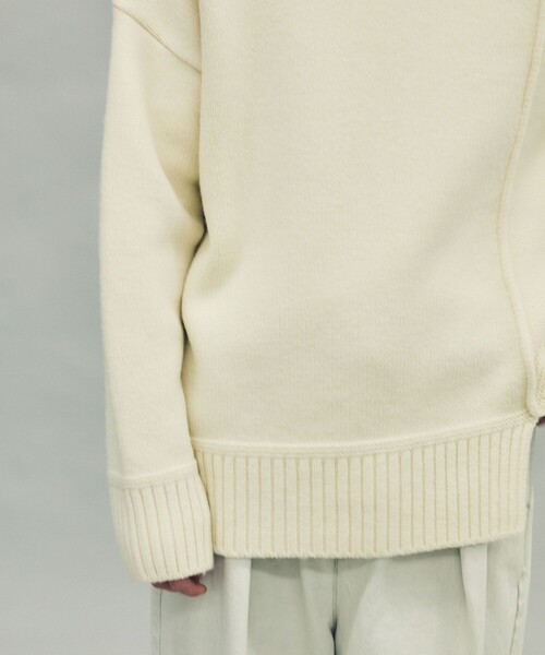 city（シティ）の「インサイドアウトニット/INSIDEOUT KNIT PO（ニット/セーター・メンズ・ホワイト/ブラック・1/2）」の15枚目の写真