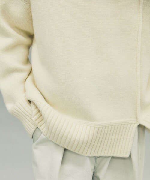 city（シティ）の「インサイドアウトニット/INSIDEOUT KNIT PO（ニット/セーター・メンズ・ホワイト/ブラック・1/2）」の12枚目の写真