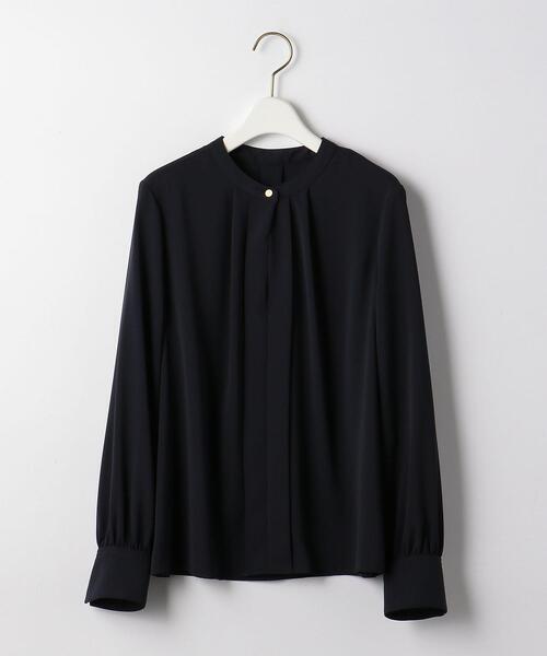 「green label relaxing」 長袖ブラウス - ネイビー レディース green label relaxing / グリーンレーベル リラクシング