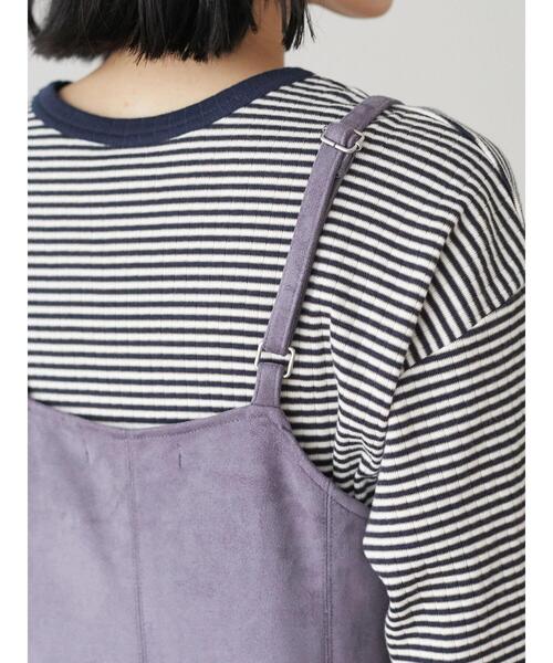 Sugar spoon(シュガースプーン)の「・SUGAR SPOON スエードポンチキャミワンピ*(ワンピース・レディース・パープル/モカ・FREE)」の7枚目の写真