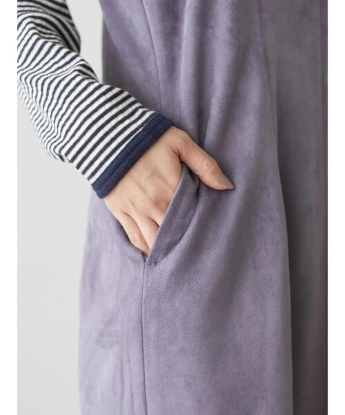 Sugar spoon(シュガースプーン)の「・SUGAR SPOON スエードポンチキャミワンピ*(ワンピース・レディース・パープル/モカ・FREE)」の8枚目の写真