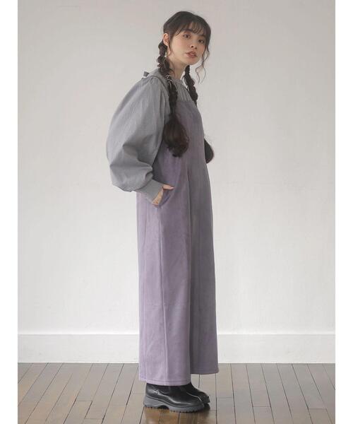 Sugar spoon(シュガースプーン)の「・SUGAR SPOON スエードポンチキャミワンピ*(ワンピース・レディース・パープル/モカ・FREE)」の16枚目の写真