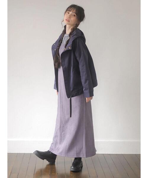 Sugar spoon(シュガースプーン)の「・SUGAR SPOON スエードポンチキャミワンピ*(ワンピース・レディース・パープル/モカ・FREE)」の18枚目の写真