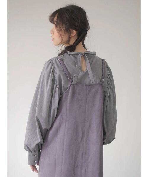 Sugar spoon(シュガースプーン)の「・SUGAR SPOON スエードポンチキャミワンピ*(ワンピース・レディース・パープル/モカ・FREE)」の19枚目の写真