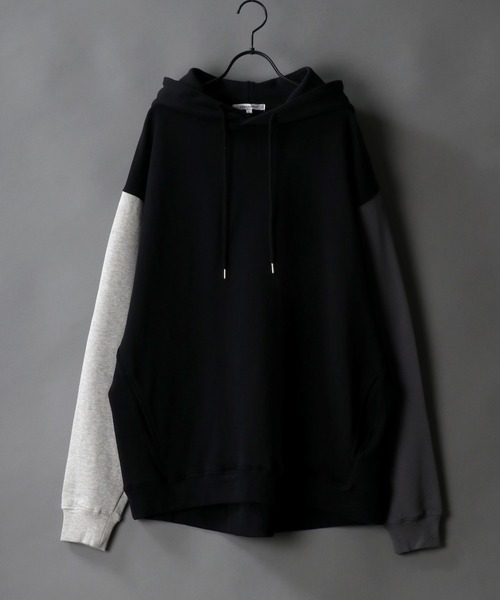 SITRY（シトリー）の「wide silhouette sweat hoodie/ワイドシルエット スウェット フーディー/パーカー（パーカー・メンズ・オフホワイト/グレー/ブルーグレー/チャコールグレー/ブラック/グレイッシュベージュ/ホワイト系その他/グレー系その他/ブラック系その他/ネイビー/グリーン・M/L）」の5枚目の写真