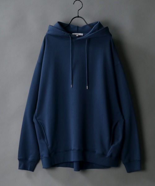 SITRY（シトリー）の「wide silhouette sweat hoodie/ワイドシルエット スウェット フーディー/パーカー（パーカー・メンズ・オフホワイト/グレー/ブルーグレー/チャコールグレー/ブラック/グレイッシュベージュ/ホワイト系その他/グレー系その他/ブラック系その他/ネイビー/グリーン・M/L）」の11枚目の写真
