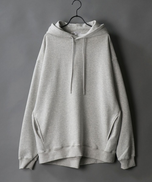 SITRY（シトリー）の「wide silhouette sweat hoodie/ワイドシルエット スウェット フーディー/パーカー（パーカー・メンズ・オフホワイト/グレー/ブルーグレー/チャコールグレー/ブラック/グレイッシュベージュ/ホワイト系その他/グレー系その他/ブラック系その他/ネイビー/グリーン・M/L）」の7枚目の写真