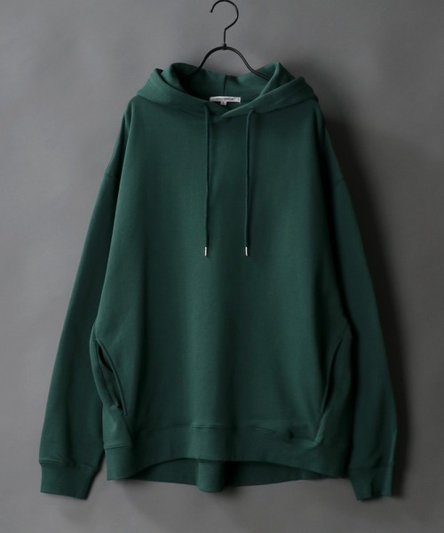SITRY（シトリー）の「wide silhouette sweat hoodie/ワイドシルエット スウェット フーディー/パーカー（パーカー・メンズ・オフホワイト/グレー/ブルーグレー/チャコールグレー/ブラック/グレイッシュベージュ/ホワイト系その他/グレー系その他/ブラック系その他/ネイビー/グリーン・M/L）」の10枚目の写真