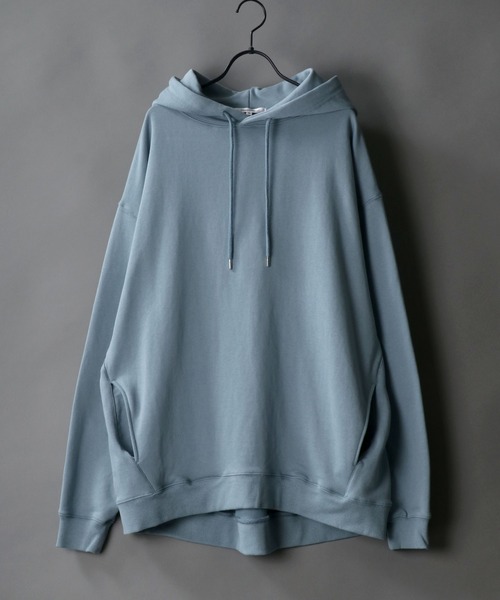 SITRY（シトリー）の「wide silhouette sweat hoodie/ワイドシルエット スウェット フーディー/パーカー（パーカー・メンズ・オフホワイト/グレー/ブルーグレー/チャコールグレー/ブラック/グレイッシュベージュ/ホワイト系その他/グレー系その他/ブラック系その他/ネイビー/グリーン・M/L）」の8枚目の写真