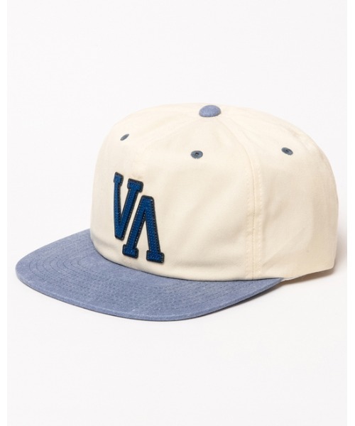 RVCA(ルーカ)の「RVCA メンズ VA UNIV STRAPBACK キャップ【2021年秋冬モデル】/ルーカ帽子(キャップ・メンズ・ベージュ/ネイビー・FREE)」の2枚目の写真