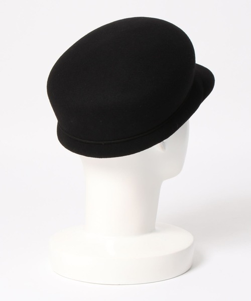 Donnaruma（ドンナルンマ）の「「uccellino be'be'」RIBBON FELT CASQUETTE（キャスケット・レディース・ブラック/ベージュ・ONE SIZE）」の4枚目の写真