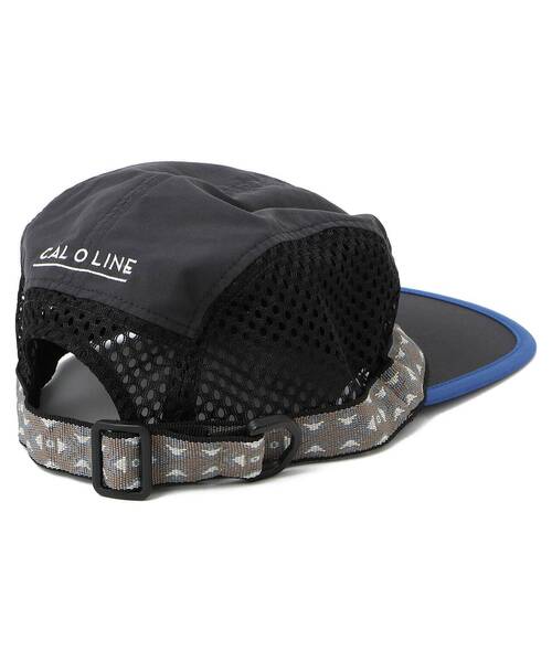 CAL O LINE（キャルオーライン）の「KAVU × CAL O LINE / カブ×キャルオーライン　VENTED STRAP CAP　ベンテッドストラップキャップ　CKW-210（キャップ・メンズ・ブラック/カーキ・FREE）」の6枚目の写真