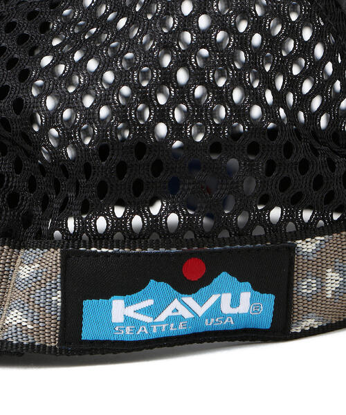 CAL O LINE（キャルオーライン）の「KAVU × CAL O LINE / カブ×キャルオーライン　VENTED STRAP CAP　ベンテッドストラップキャップ　CKW-210（キャップ・メンズ・ブラック/カーキ・FREE）」の9枚目の写真