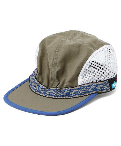CAL O LINE（キャルオーライン）の「KAVU × CAL O LINE / カブ×キャルオーライン　VENTED STRAP CAP　ベンテッドストラップキャップ　CKW-210（キャップ・メンズ・ブラック/カーキ・FREE）」の13枚目の写真
