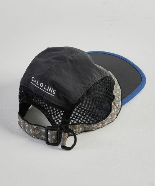 CAL O LINE（キャルオーライン）の「KAVU × CAL O LINE / カブ×キャルオーライン　VENTED STRAP CAP　ベンテッドストラップキャップ　CKW-210（キャップ・メンズ・ブラック/カーキ・FREE）」の4枚目の写真