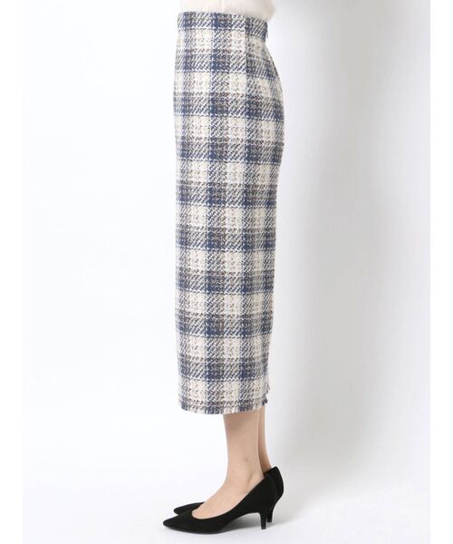 MERCURYDUO（マーキュリーデュオ）の「チェックツイードタイトスカート（スカート・レディース・ブラック/ブルー・SMALL/MEDIUM）」の13枚目の写真