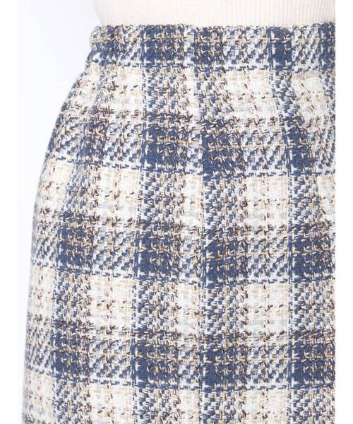 MERCURYDUO（マーキュリーデュオ）の「チェックツイードタイトスカート（スカート・レディース・ブラック/ブルー・SMALL/MEDIUM）」の15枚目の写真