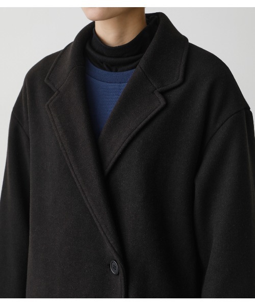 AZUL by moussy（アズールバイマウジー）の「WASHABLE CHESTER LONG COAT/ウォッシャブルチェスターロングコート（その他アウター・レディース・ブラック/ライトベージュ/グリーン系その他・MEDIUM/SMALL）」の13枚目の写真