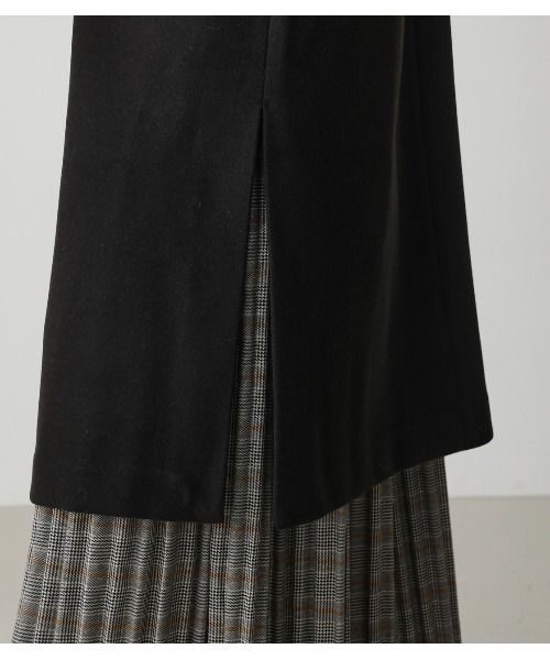 AZUL by moussy（アズールバイマウジー）の「WASHABLE CHESTER LONG COAT/ウォッシャブルチェスターロングコート（その他アウター・レディース・ブラック/ライトベージュ/グリーン系その他・MEDIUM/SMALL）」の15枚目の写真