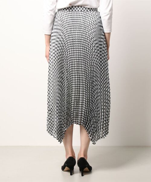LE CIEL BLEU(ルシェルブルー)の「Sheer Gingaham Pleated Skirt(スカート・レディース・ブラック/ブラウン・38/34/36)」の11枚目の写真