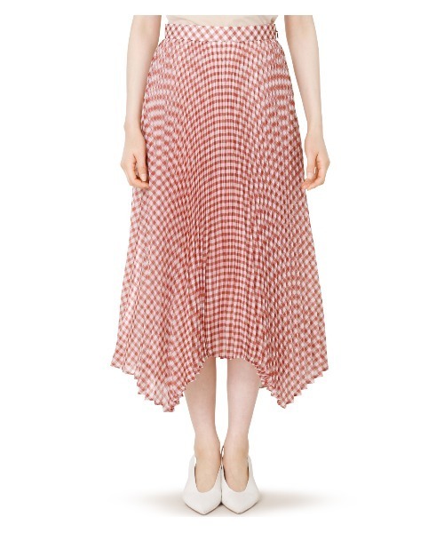 LE CIEL BLEU(ルシェルブルー)の「Sheer Gingaham Pleated Skirt(スカート・レディース・ブラック/ブラウン・38/34/36)」の15枚目の写真